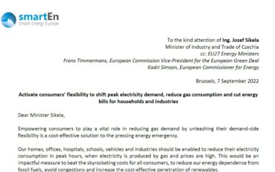 Open Letter to Jozef Síkela, Frans Timmermans & Kadri Simson | Activate consumers’ flexibility to shift peak electricity demand, reduce gas consumption and cut energy bills for households and industries